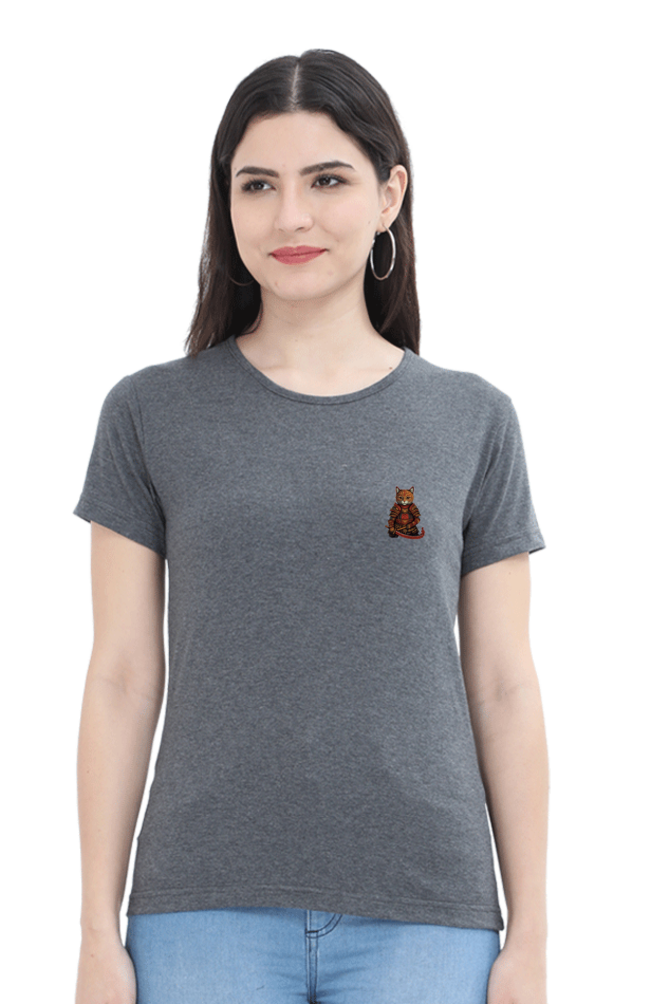 Domo Ari-kato Female Round Neck Half Sleeve Classic - Pocket Graphics