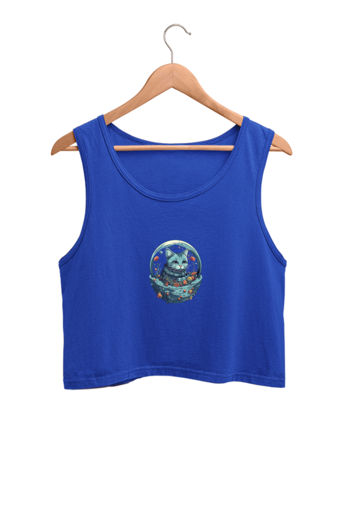 Purrito Female Crop Tank - Shirt Graphic